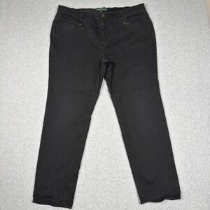 LRL Lauren Ralph Lauren Black Pants Womens 20W Straight Casual